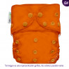 Pañal G4 liso Ecopipo. Broches. Naranja.