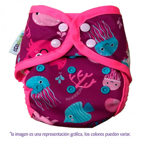 PAÑALES PARA NATACIÓN ALBERCA PLAYA NIÑOS BEBÉSPañal natación. 4 a 8 años. Sirenitas. Estampado. Ecopipo.