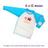 Playera natación 6-12 meses Estrellitas. CH. Ecopipo.