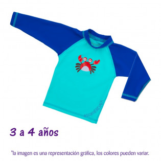 Playera nataci n 3 a 4 a os XG