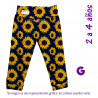 Leggings 2 a 4 años Girasoles. G.