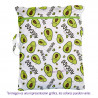 Bolsa chica estampada Ecopipo. Aguacatín Avocado.