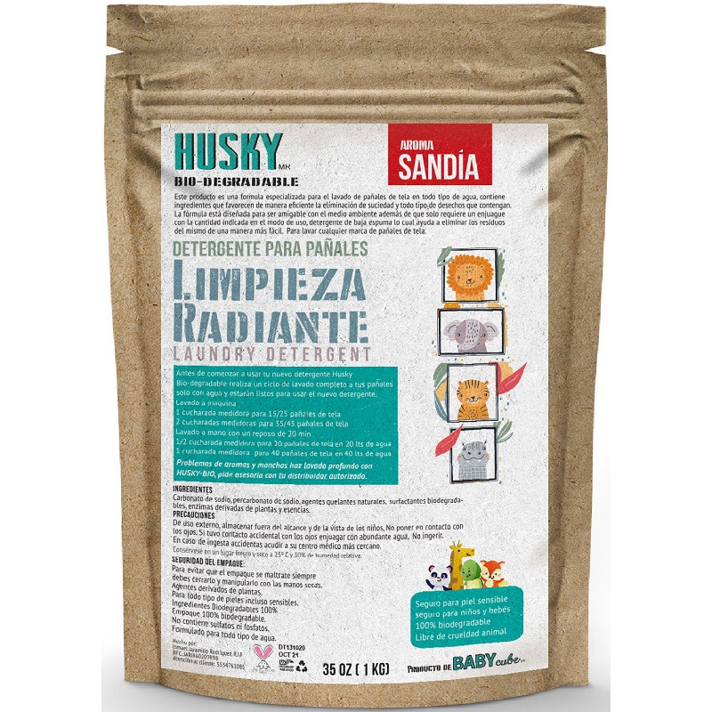 Husky Detergente limpieza radiante. Sandía 1 Kg