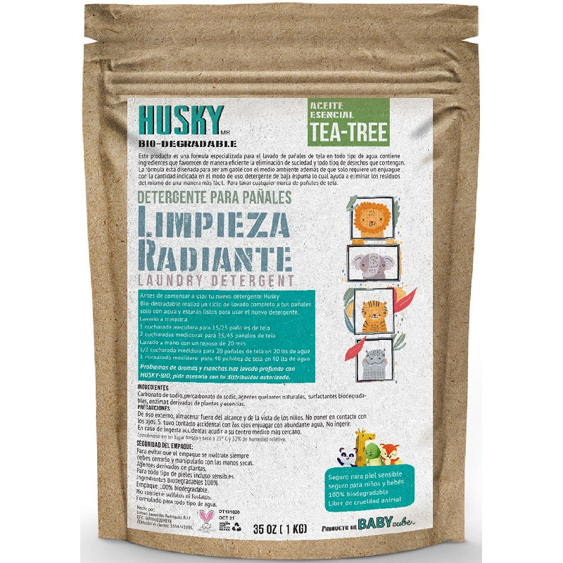 Husky Detergente limpieza radiante. Tea Tree. 1 Kg