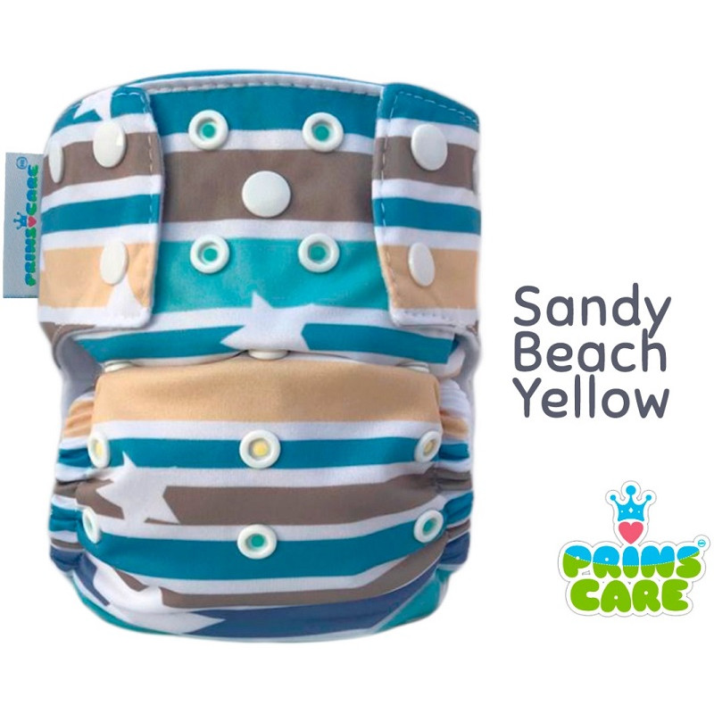 Pañal Prins Care. Sandy Beach Yellow. Snap. Unitalla.