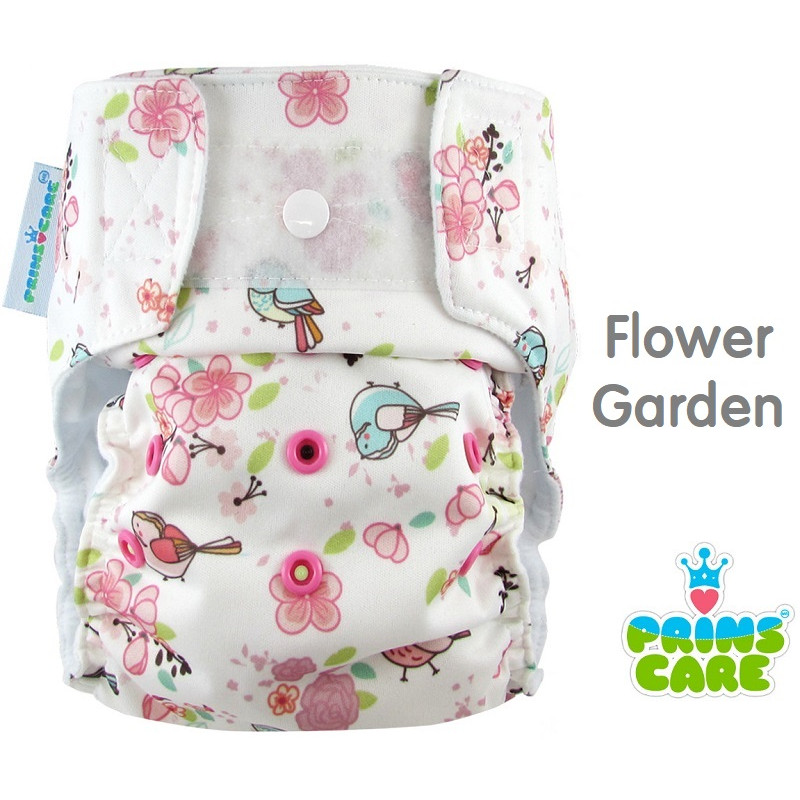 Pañal Prins Care. Flower Garden. Velcro. Unitalla.