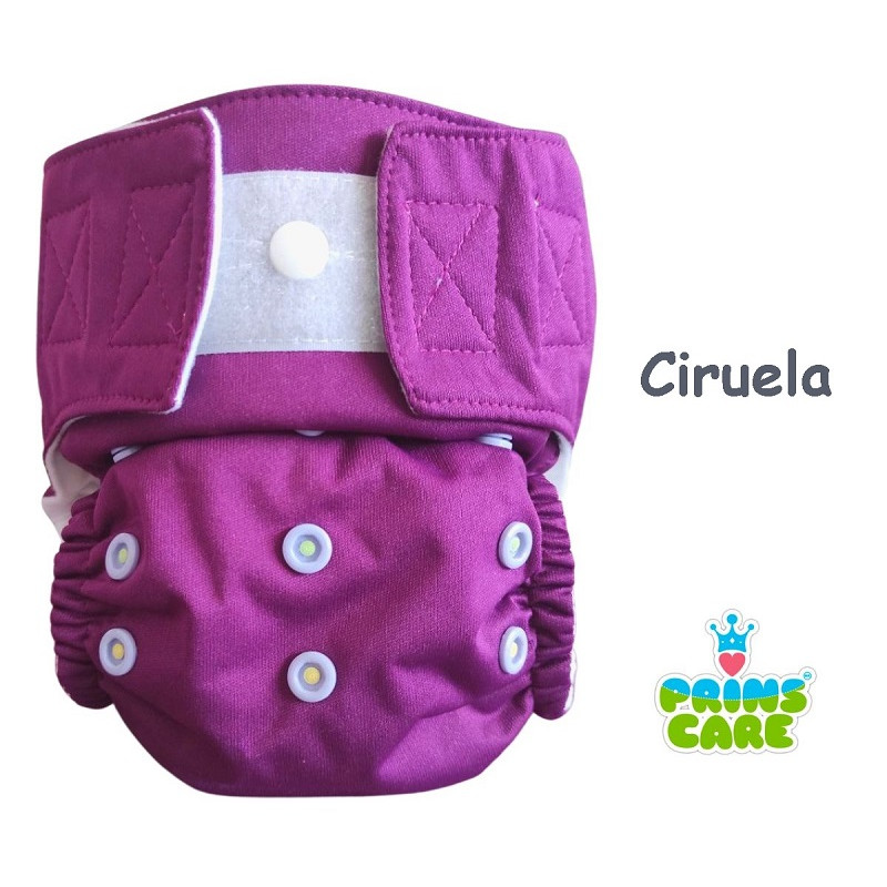 Pañal Prins Care. Ciruela. Velcro. Unitalla.