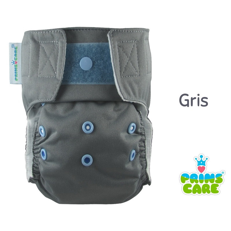 Pañal Prins Care. Gris. Velcro. Unitalla.