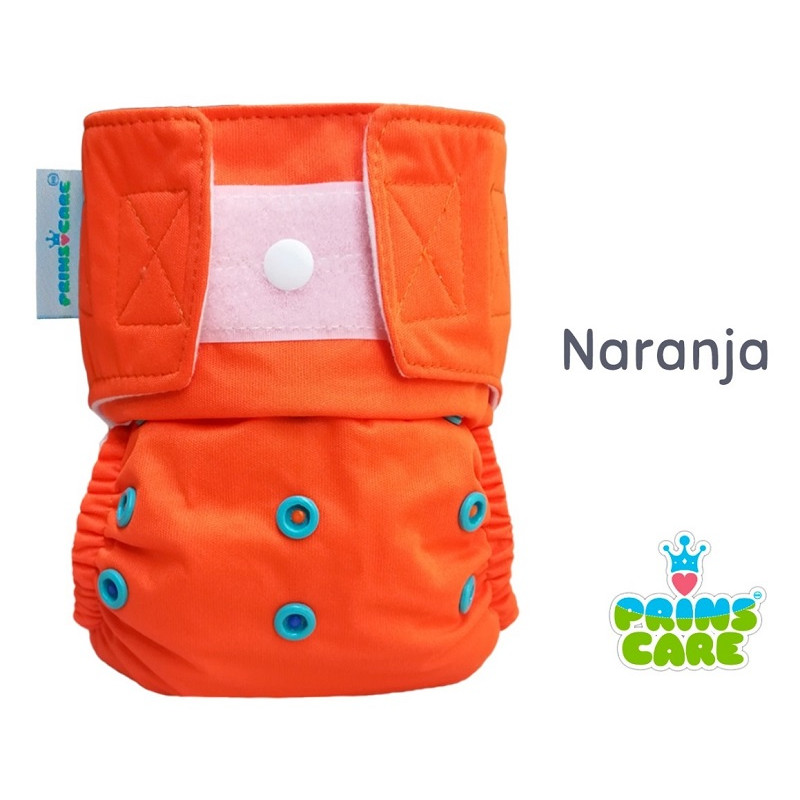 Pañal Prins Care. Naranja. Velcro. Unitalla.