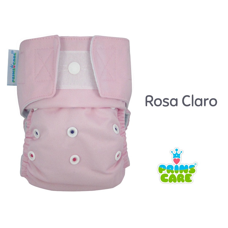 Pañal Prins Care. Rosa claro. Velcro. Unitalla.